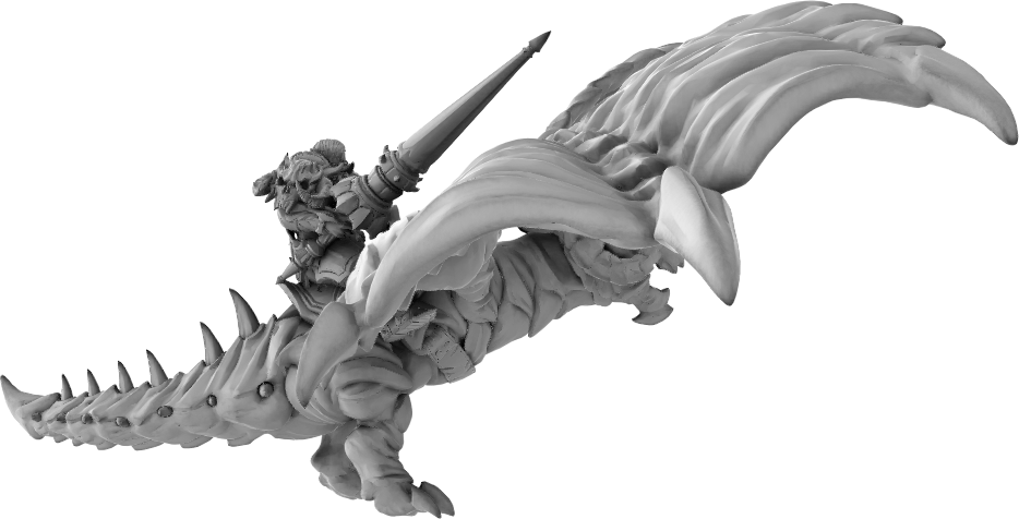 Brayan Nafarrate - Orc w/Dragon #2 - DnD/TTRPG Figure/Miniature