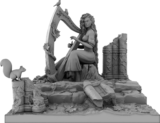 Amra 3D Art - Seasons - Autumn - 75mm Pin Up/Figure/Model/Diorama - Helios3DPrinting