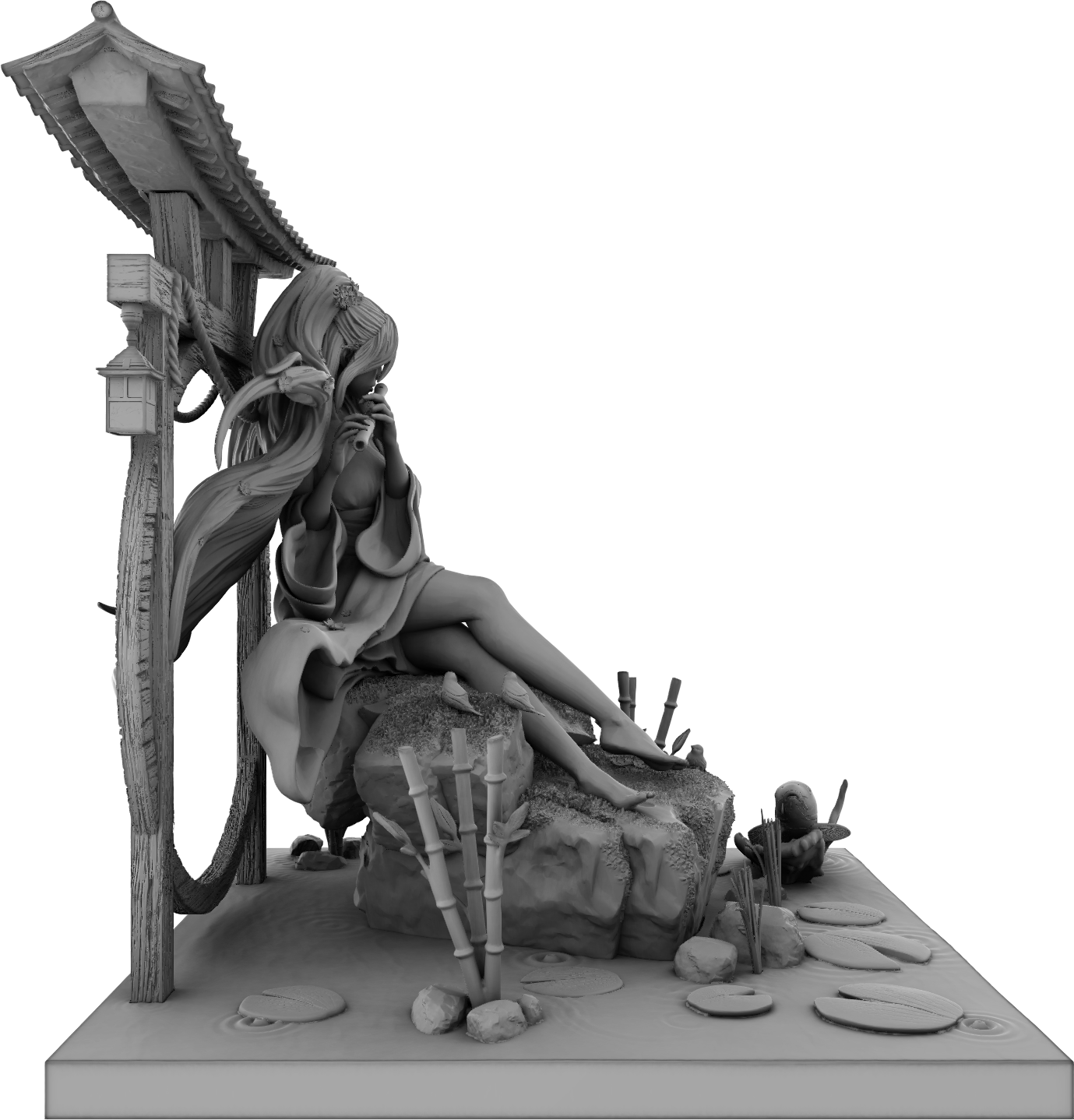 Amra 3D Art - Seasons - Spring - 75mm Pin Up/Figure/Model/Diorama - Helios3DPrinting