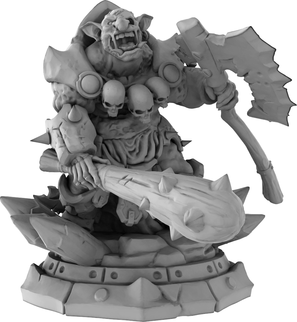 Brayan Nafarrate - Giants - Undead Troll #2 - DnD/TTRPG Figure/Miniature
