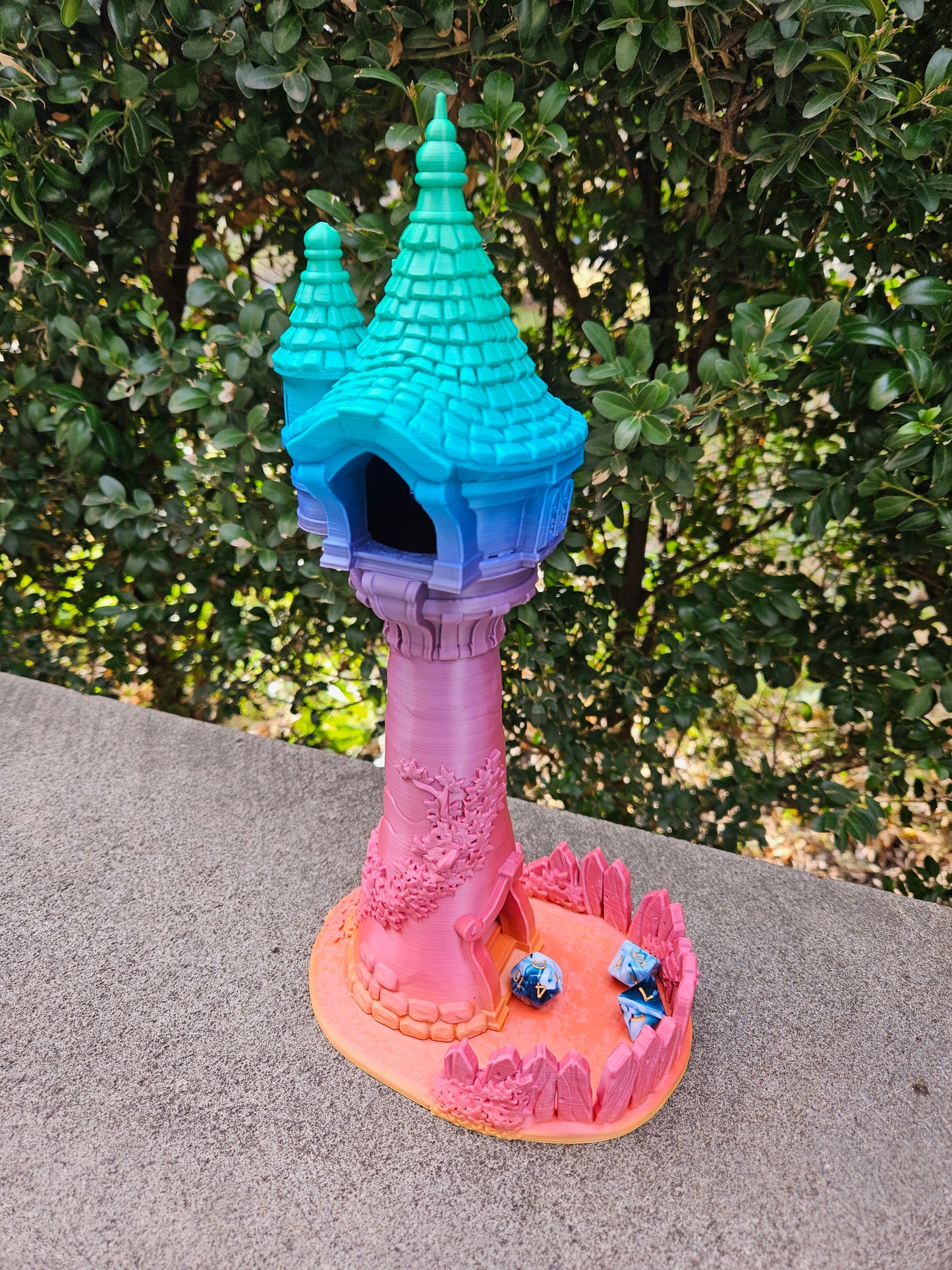 Fantasy3DTabletop - Rapunzel's Dice Tower - DnD/TTRPG/Roleplaying/Wargames