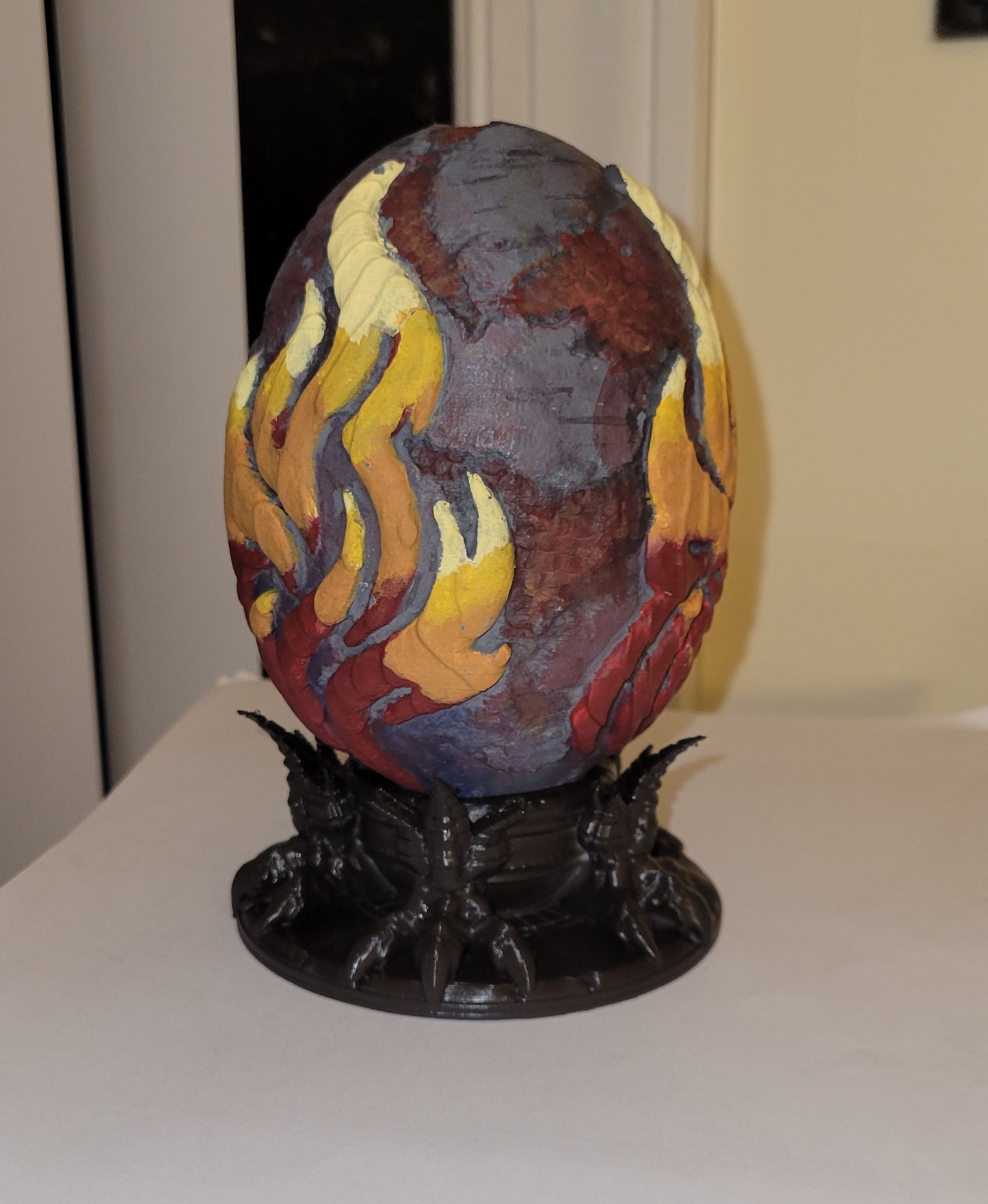 Stratation Design - Blazeheart Dragon Egg Dice Box - DnD/TTRPG/Roleplaying/Wargames