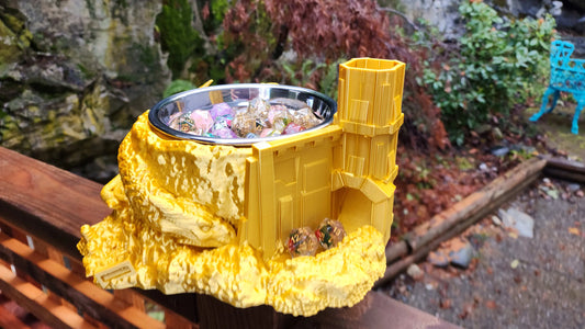 Jacob & Kira - Snack-Holding Dice Towers - Under the Mountain - DnD/TTRPG/Roleplaying/Wargames