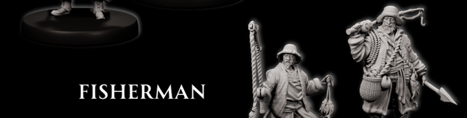 Forged Path - Willowbrook Underworld - Fisherman - DnD/TTRPG Figure/Miniature