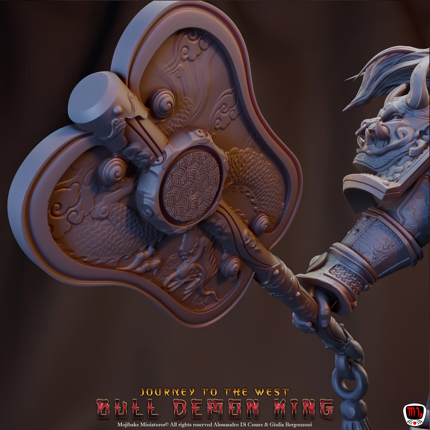 Mojibake - Journey to the West - Bull King - 120mm Pin Up/Figure/Model/Diorama - Helios3DPrinting