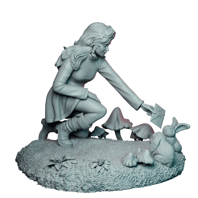 Authorseries Studio - Rabbit's Farewell - 75mm Pin Up/Figure/Model/Diorama