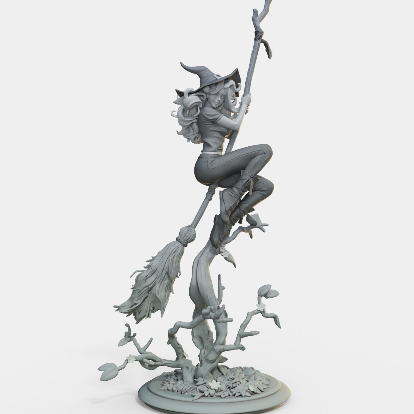 Female Miniatures - Bloodbound Witches - Sarina - 32/75/120mm Pin Up/Figure/Figurine/Diorama - Helios3DPrinting