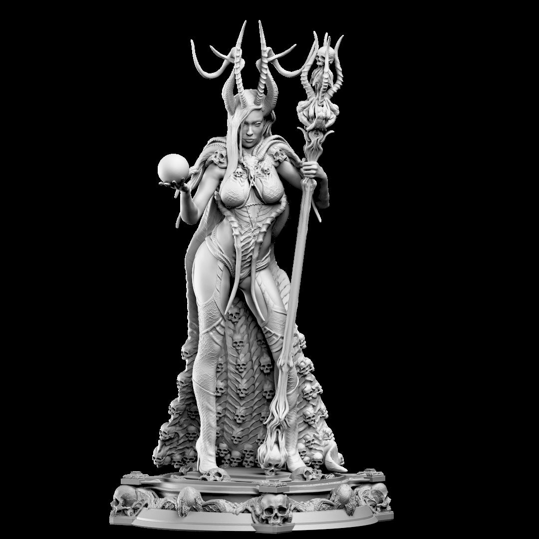 Printomancer - Astarte with Dogs - 32/75mm Pin Up/Figure/Model/Diorama
