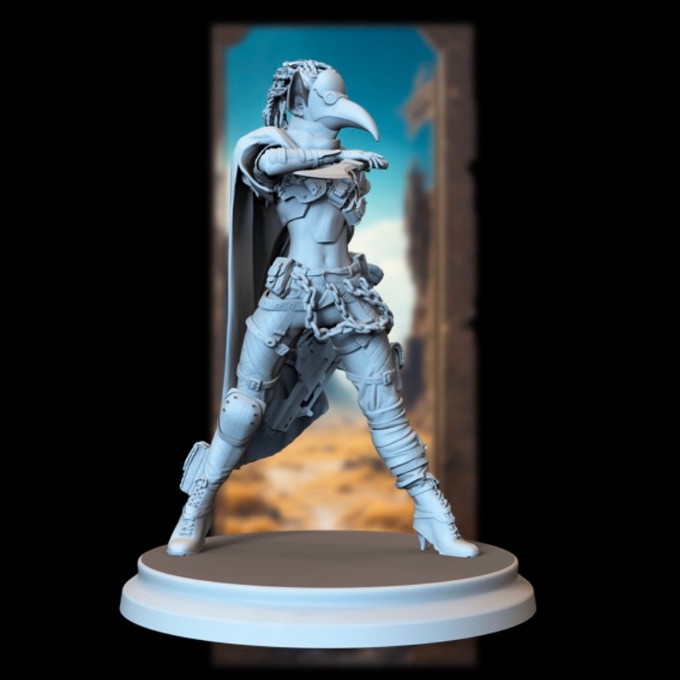 Broken Sword - Post Apocalyptic Elves - Kai Stormcaller - 75/100mm Pin Up/Figure/Model/Diorama