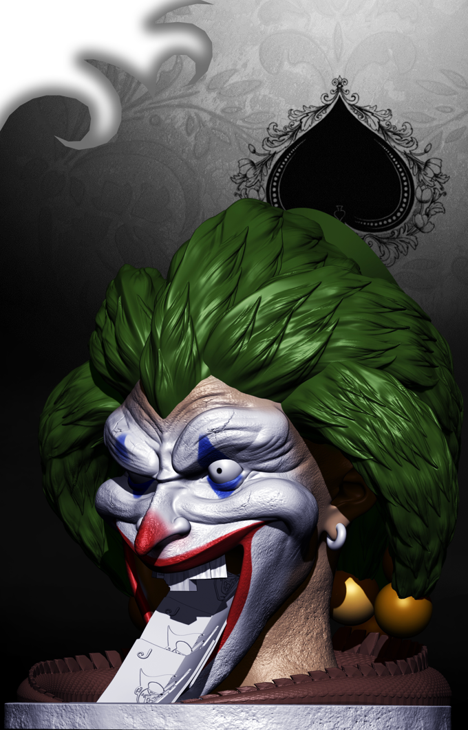 Slope3D - Joker Head Dice Tower - DnD/TTRPG/Roleplaying/Wargames