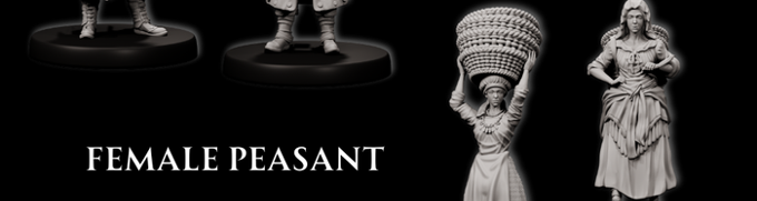 Forged Path - Willowbrook Underworld - Peasant Female - DnD/TTRPG Figure/Miniature