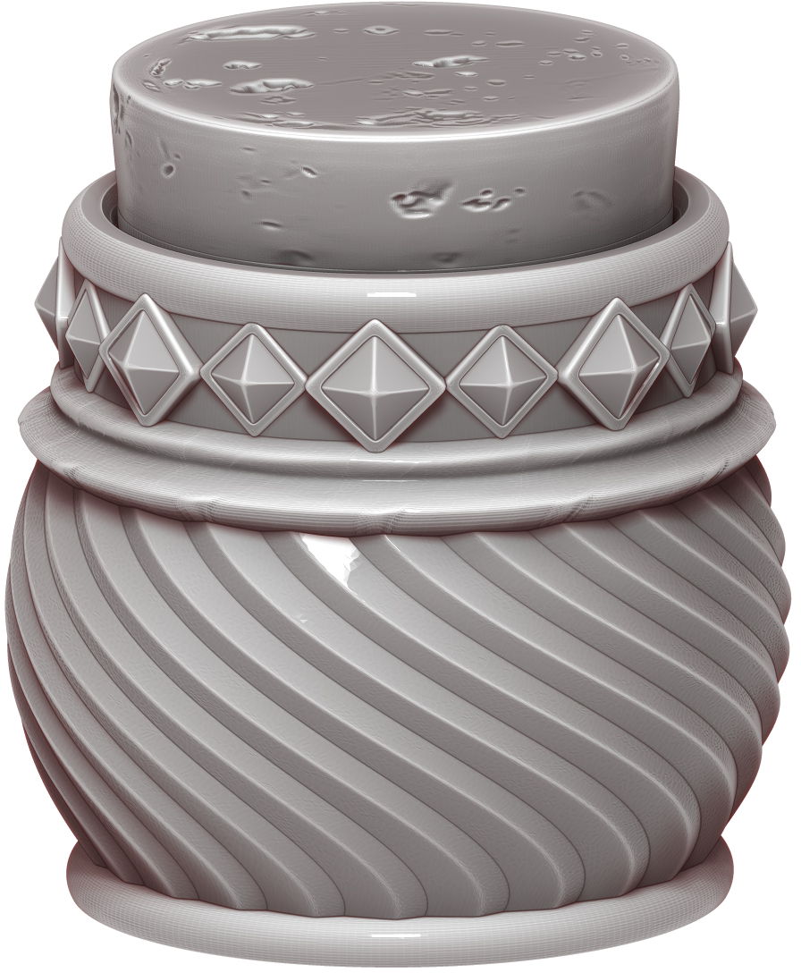 Ars Moriendi - Tiny Potions Dice Holder - Swirly 1 - DnD/TTRPG/Roleplaying/Wargames - Helios3DPrinting