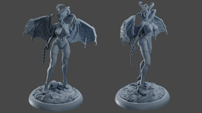 Gaia Miniatures - Lilith the Succubus - 120mm 75mm Pin Up/Figure/Model/Diorama