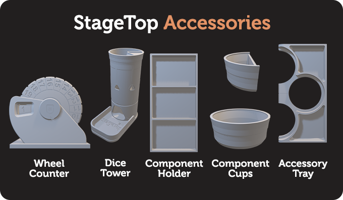 StageTop: 3D Printed Modular Gaming Board/Table - Accessories