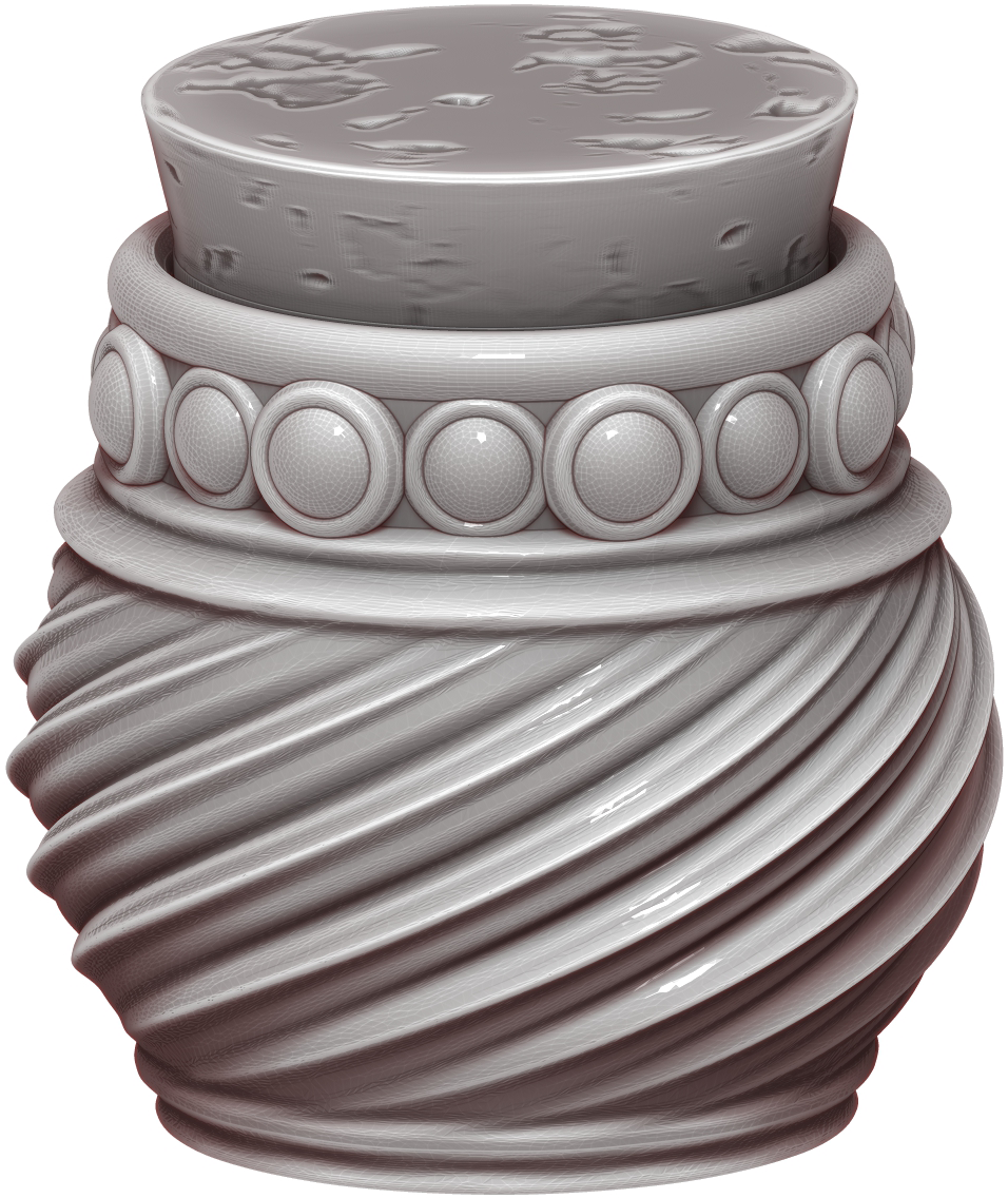 Ars Moriendi - Tiny Potions Dice Holder - Swirly 2 - DnD/TTRPG/Roleplaying/Wargames - Helios3DPrinting