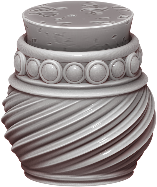 Ars Moriendi - Tiny Potions Dice Holder - Swirly 2 - DnD/TTRPG/Roleplaying/Wargames - Helios3DPrinting