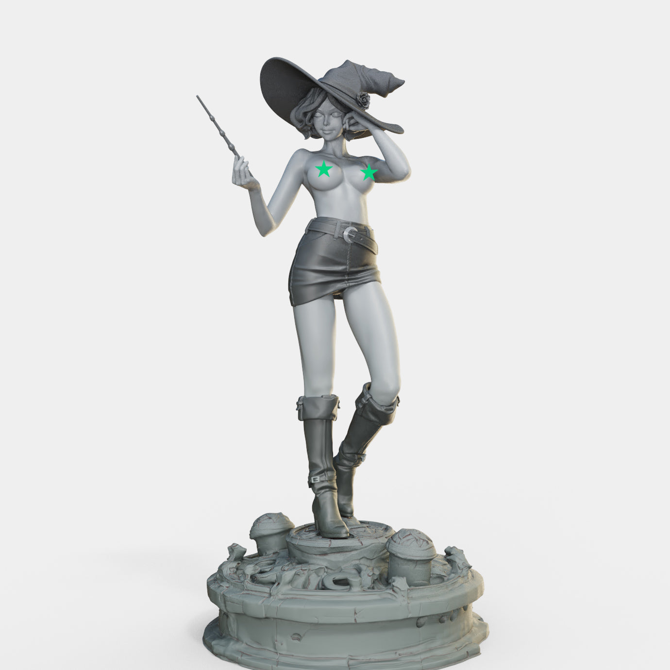 Female Miniatures - Bloodbound Witches - Marica - 32/75/120mm Pin Up/Figure/Figurine/Diorama - Helios3DPrinting