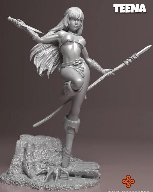 Wild Miniatures - Wild Wild Girls - Teena - 32/75mm Pin Up/Figure/Model/Diorama