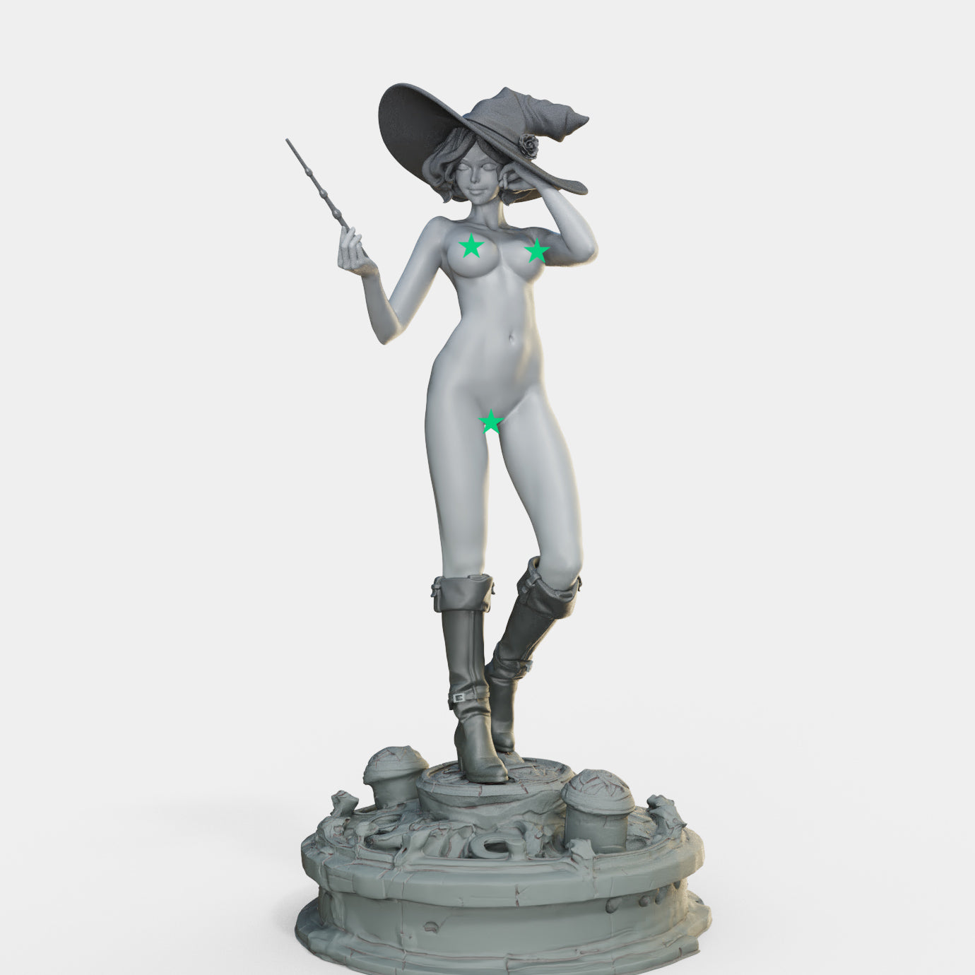 Female Miniatures - Bloodbound Witches - Marica - 32/75/120mm Pin Up/Figure/Figurine/Diorama - Helios3DPrinting