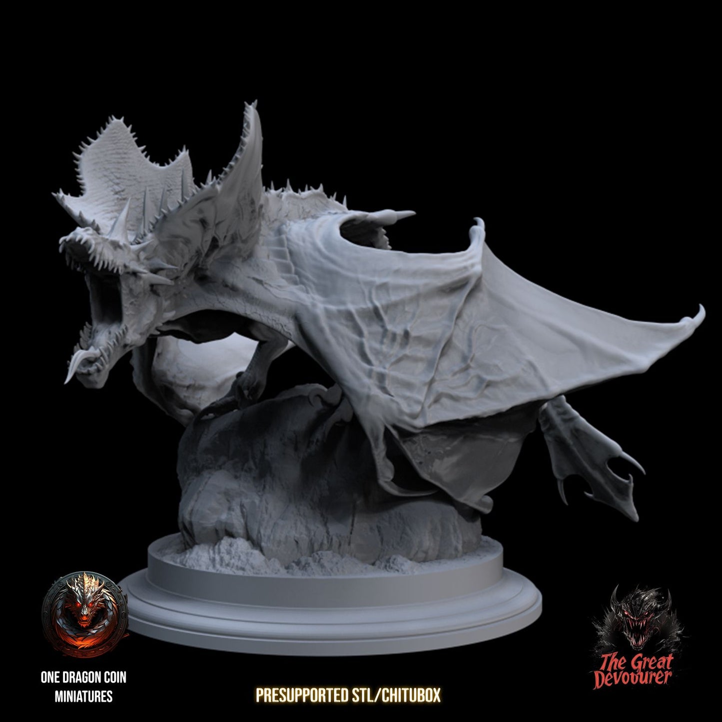 One Dragon Coin - Devourer Demon - DnD/TTRPG Figure/Miniature