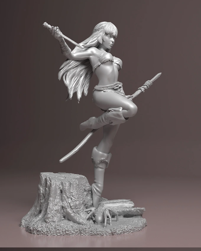 Wild Miniatures - Wild Wild Girls - Teena - 32/75mm Pin Up/Figure/Model/Diorama
