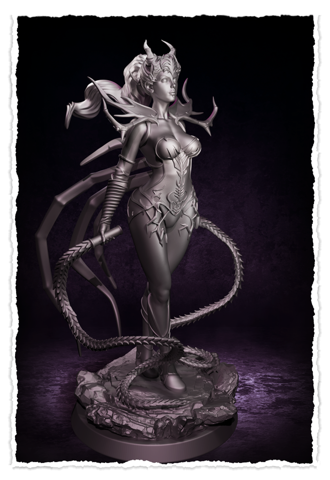 Jugglers Miniatures - Queen of Spiders #1 - 75mm Pin Up/Figure/Model/Diorama