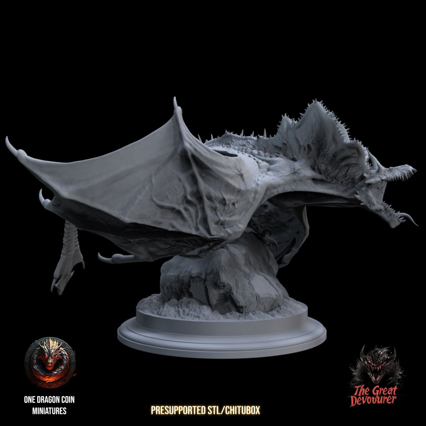 One Dragon Coin - Devourer Demon - DnD/TTRPG Figure/Miniature