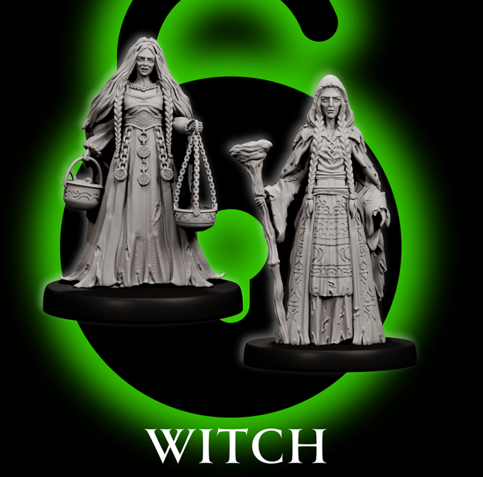 Forged Path - Willowbrook Underworld - Witch - DnD/TTRPG Figure/Miniature