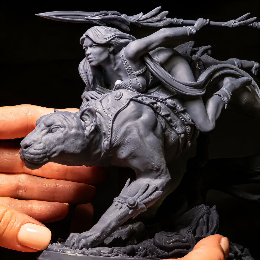 Printomancer - Dahlia: Panther Rider - 1/12 200mm Pin Up/Figure/Model/Diorama