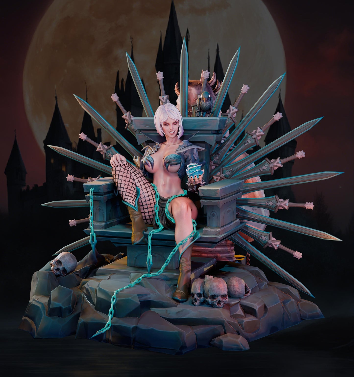 AMCM Studios - Carmilla Helsing - 32/75mm Pin Up/Figure/Model/Diorama - Helios3DPrinting