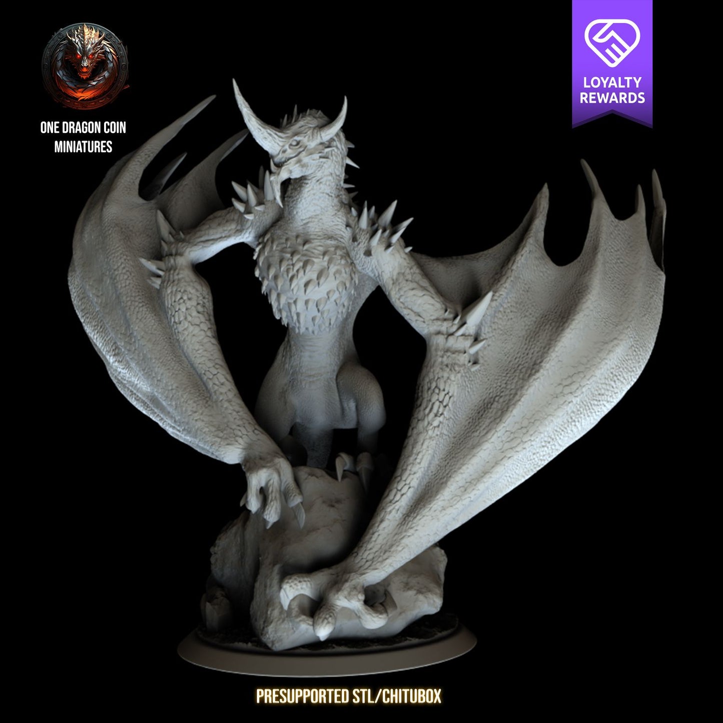 One Dragon Coin - Scaledur #2 - DnD/TTRPG Figure/Miniature