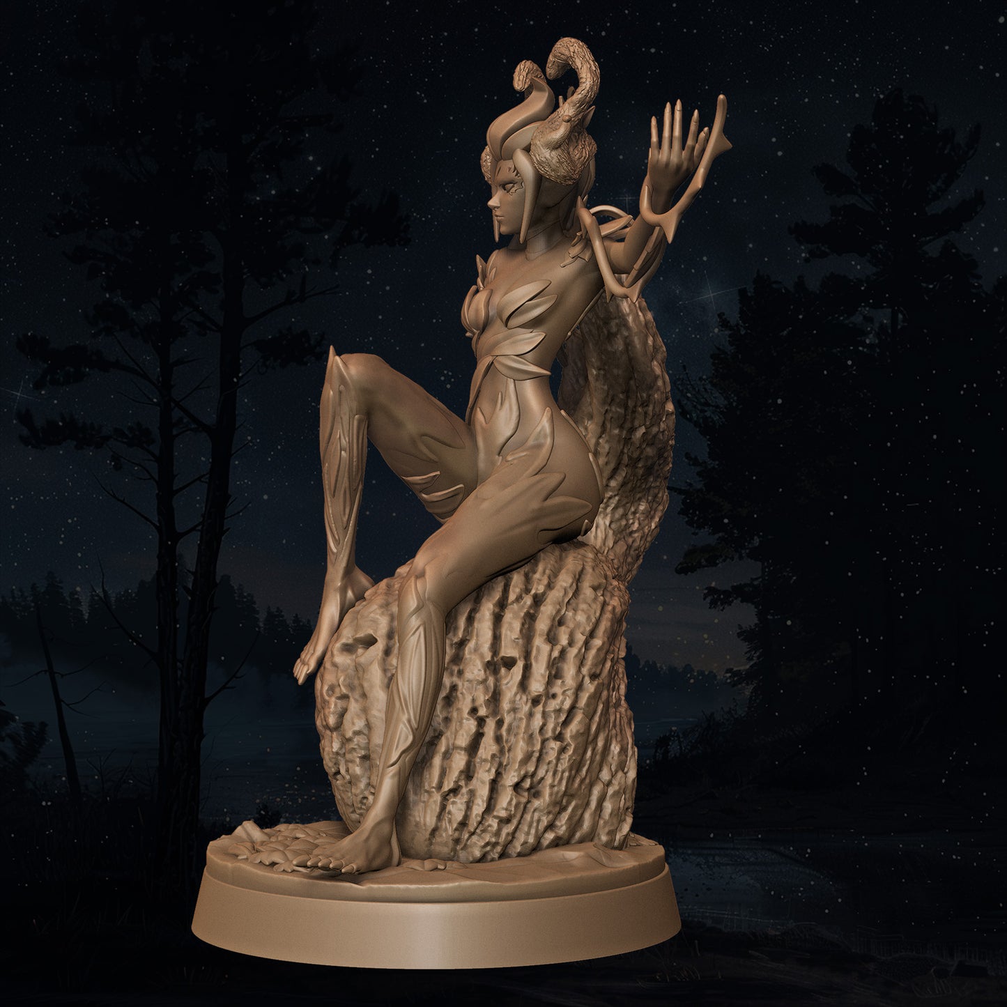 Lily's Minis - Eryndra Leafwhisper - 75mm Pin Up/Figure/Model/Diorama