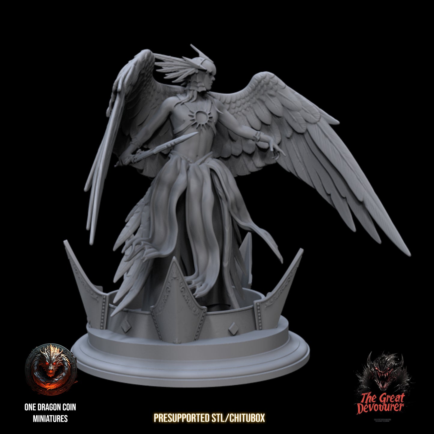 One Dragon Coin - Gabriel, Archangel - DnD/TTRPG Figure/Miniature
