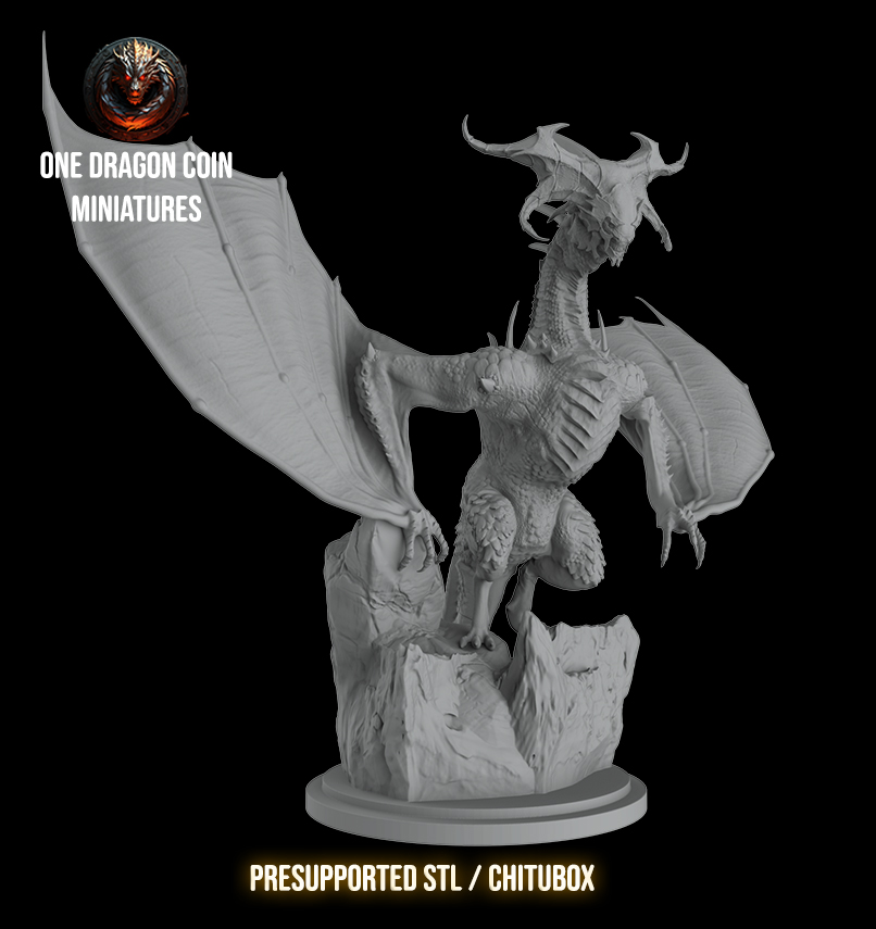 One Dragon Coin - Kerdamos - DnD/TTRPG Figure/Miniature