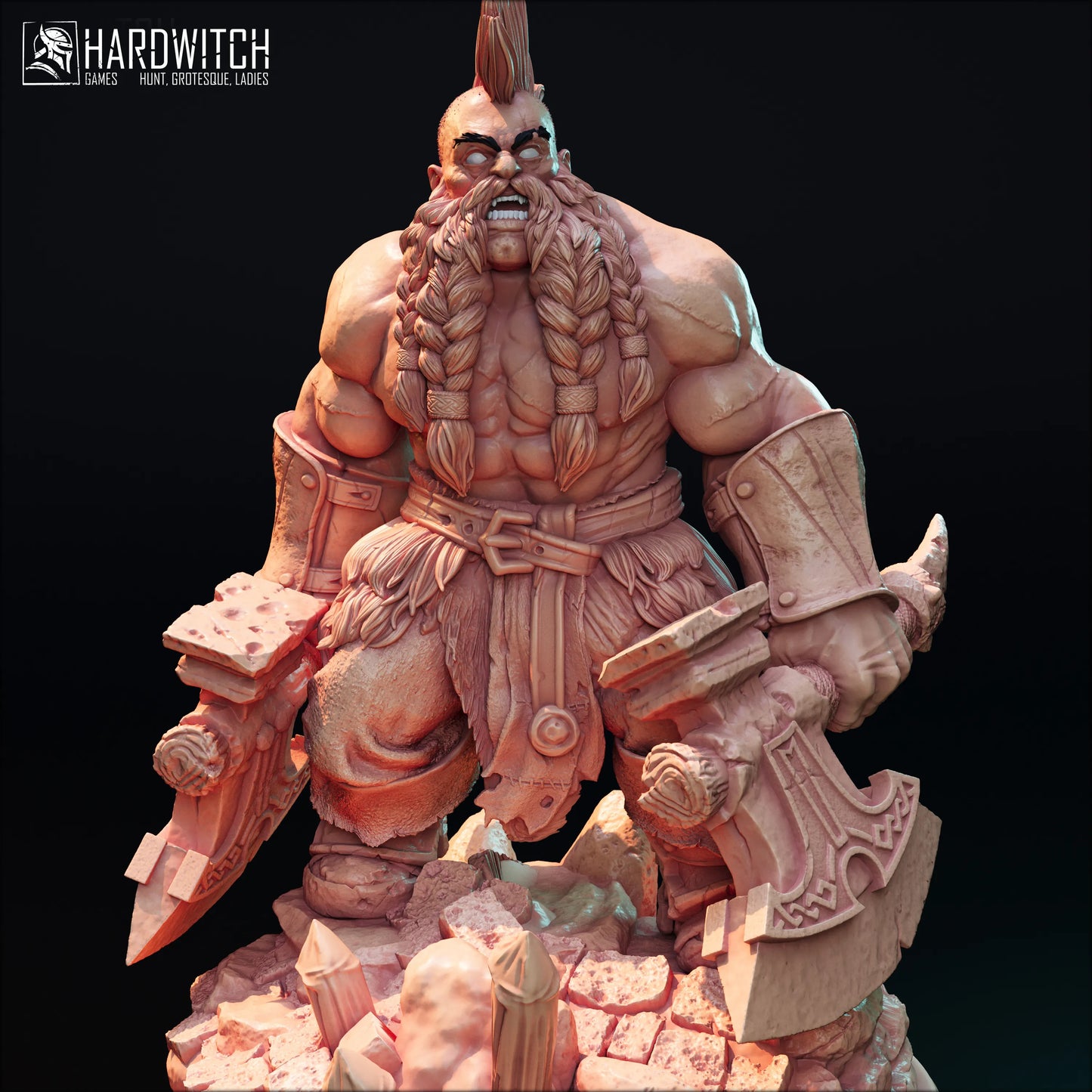 HardWitch Games - Tormalch Bergder - 75mm Pin Up/Figure/Model/Diorama