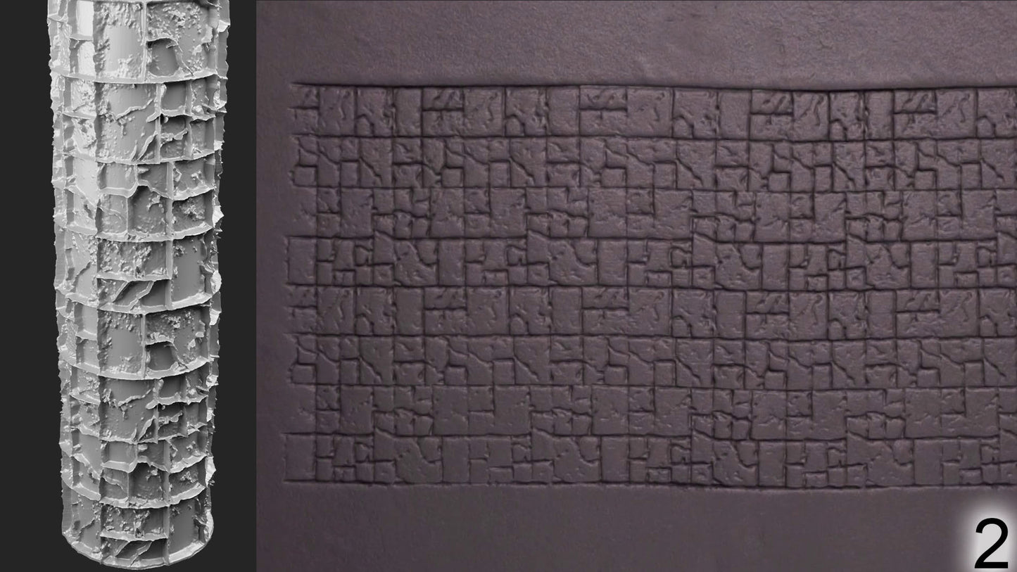Jorrit - Texture Rollers #22 - Clay Roller for Scenery/TTRPG/Pottery Embossing