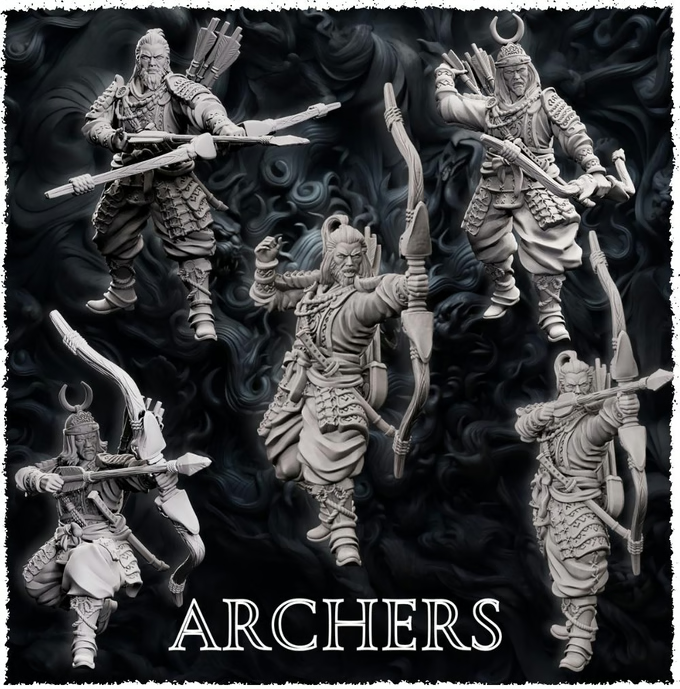 Forged Path - Tokugawa Guardians - Archer - DnD/Pathfinder/TTRPG Figure