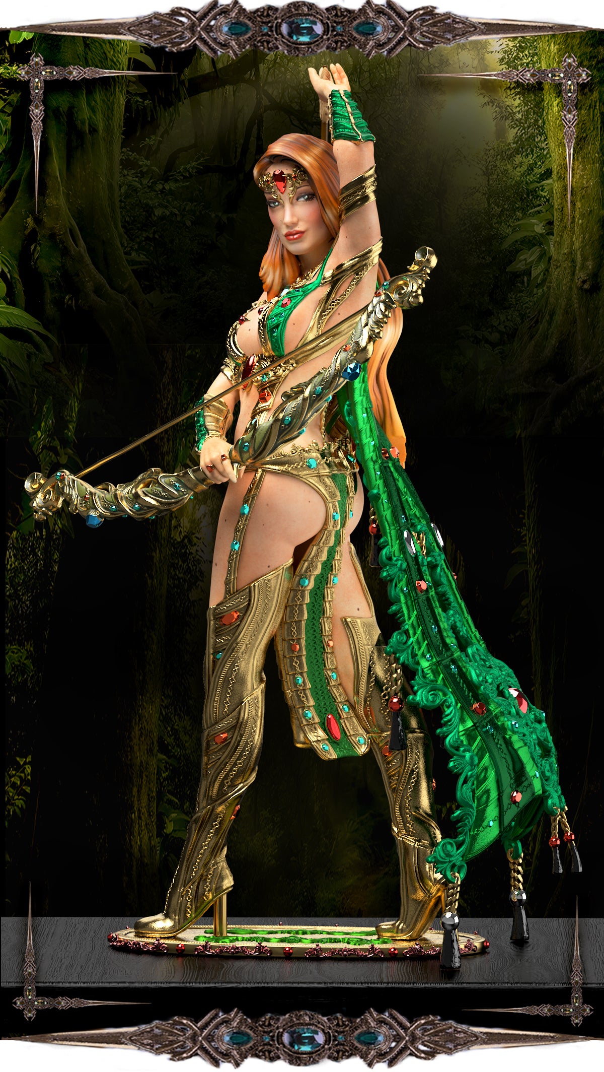 Printomancer - Laurel: Forest Elf - 1/12 200mm Pin Up/Figure/Model/Diorama