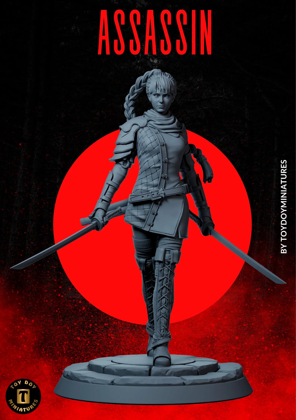 Toydoy Miniatures - Assassin - 75mm Pin Up/Figure/Model/Diorama