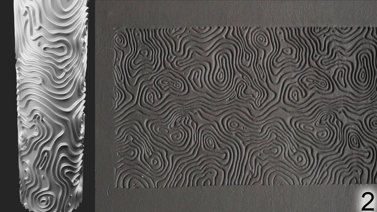 Jorrit - Texture Rollers #16 - Clay Roller for Scenery/TTRPG/Pottery Embossing