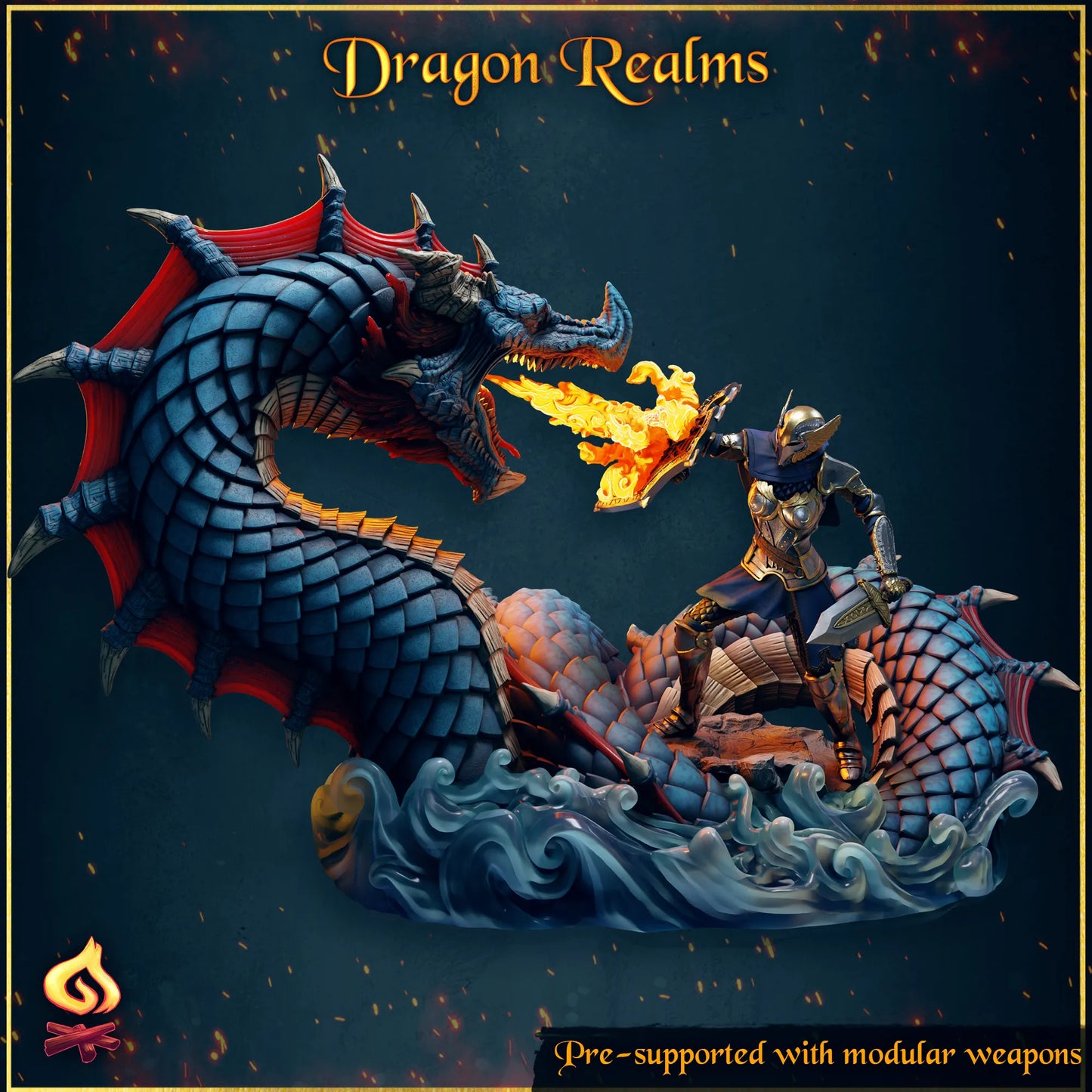 Safehold - Dragon Realms - Elysia vs Morgravax - 120mm Pin Up/Figure/Model/Diorama