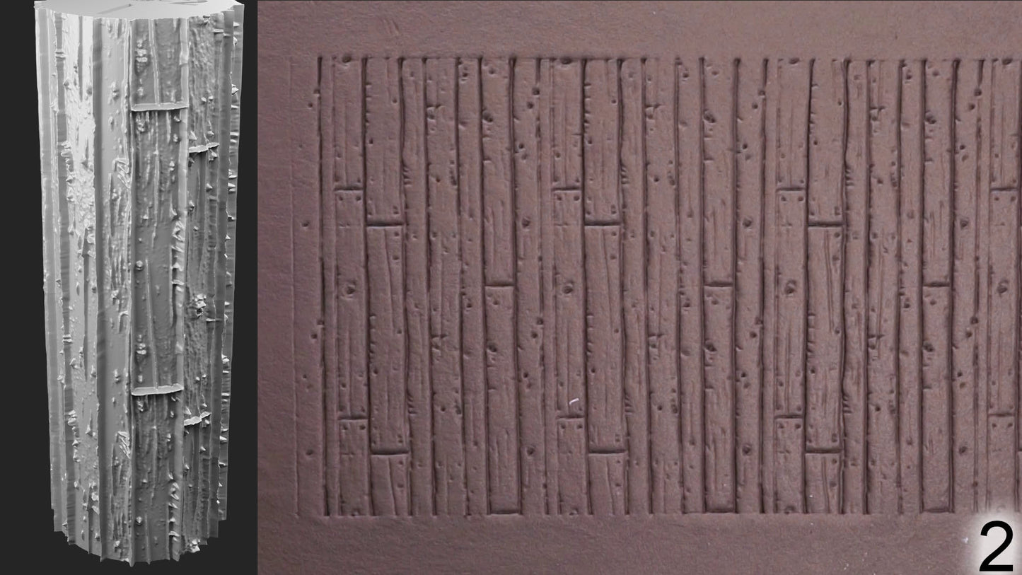 Jorrit - Texture Rollers #23 - Clay Roller for Scenery/TTRPG/Pottery Embossing