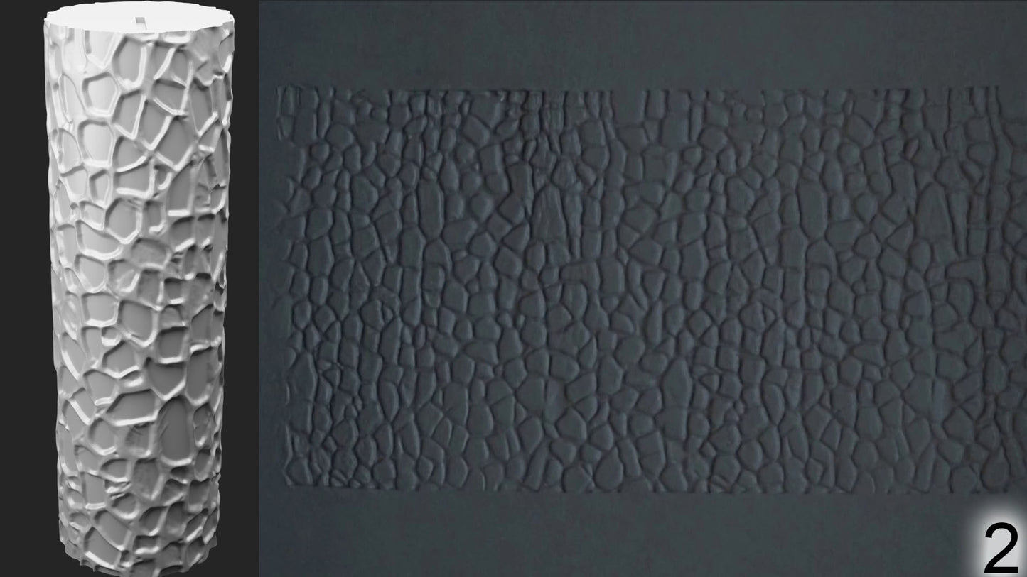Jorrit - Texture Rollers #13 - Clay Roller for Scenery/TTRPG/Pottery Embossing