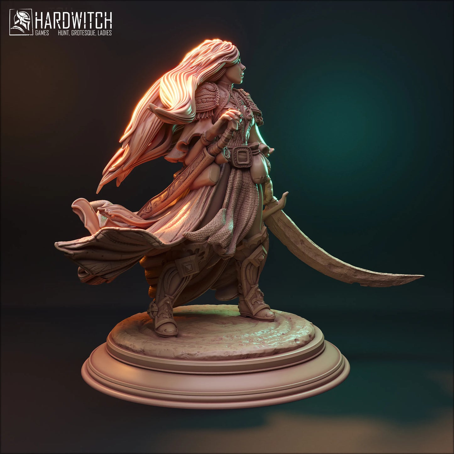 HardWitch Games - Demetra Stormborn - 75mm Pin Up/Figure/Model/Diorama