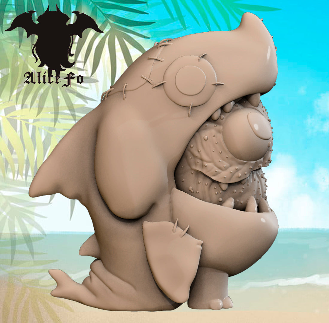 AliceFo - Chibi Monsters - Shark - DnD/TTRPG Figure/Miniature