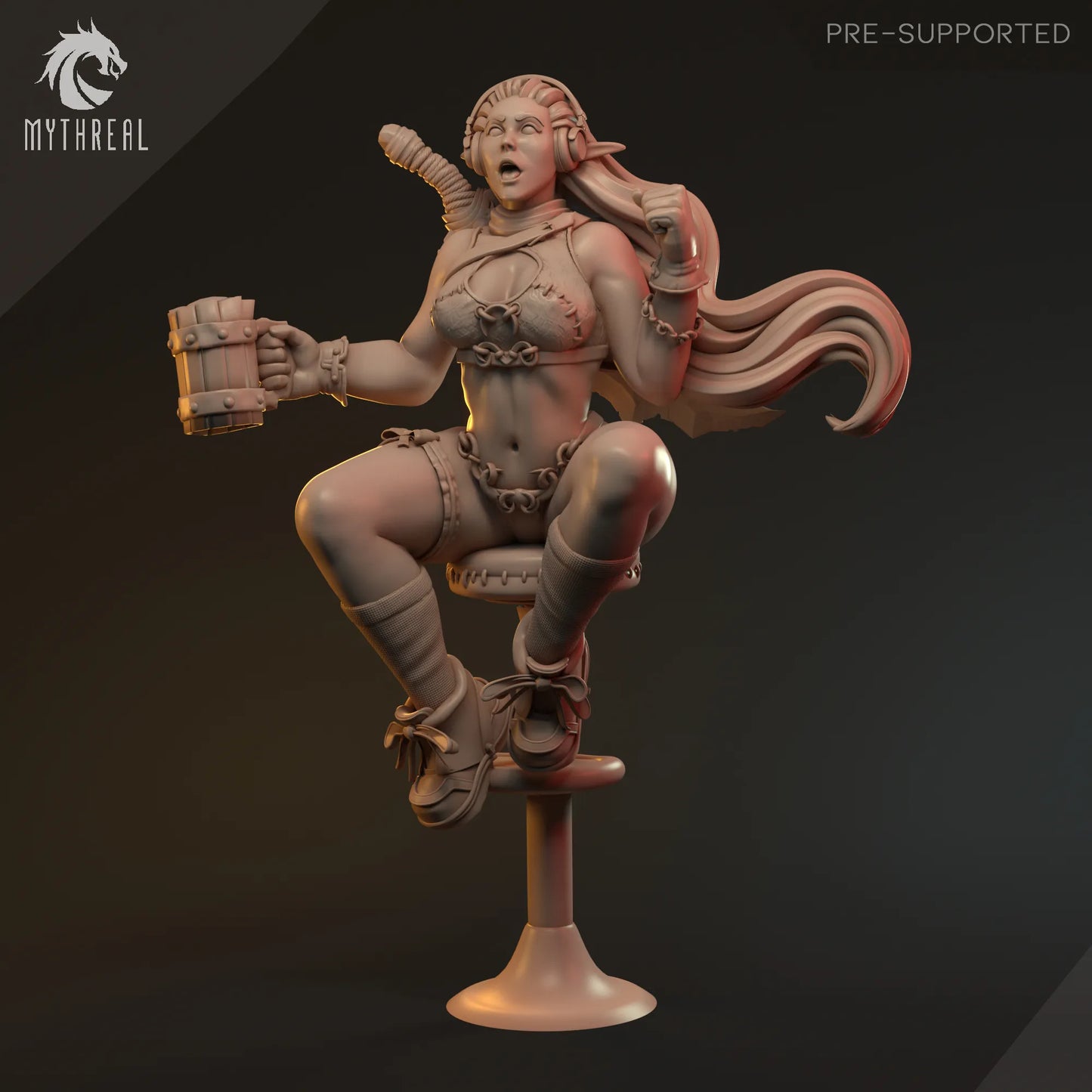 HardWitch Games - Cheerleader Olifia - DnD/TTRPG Figure/Miniature