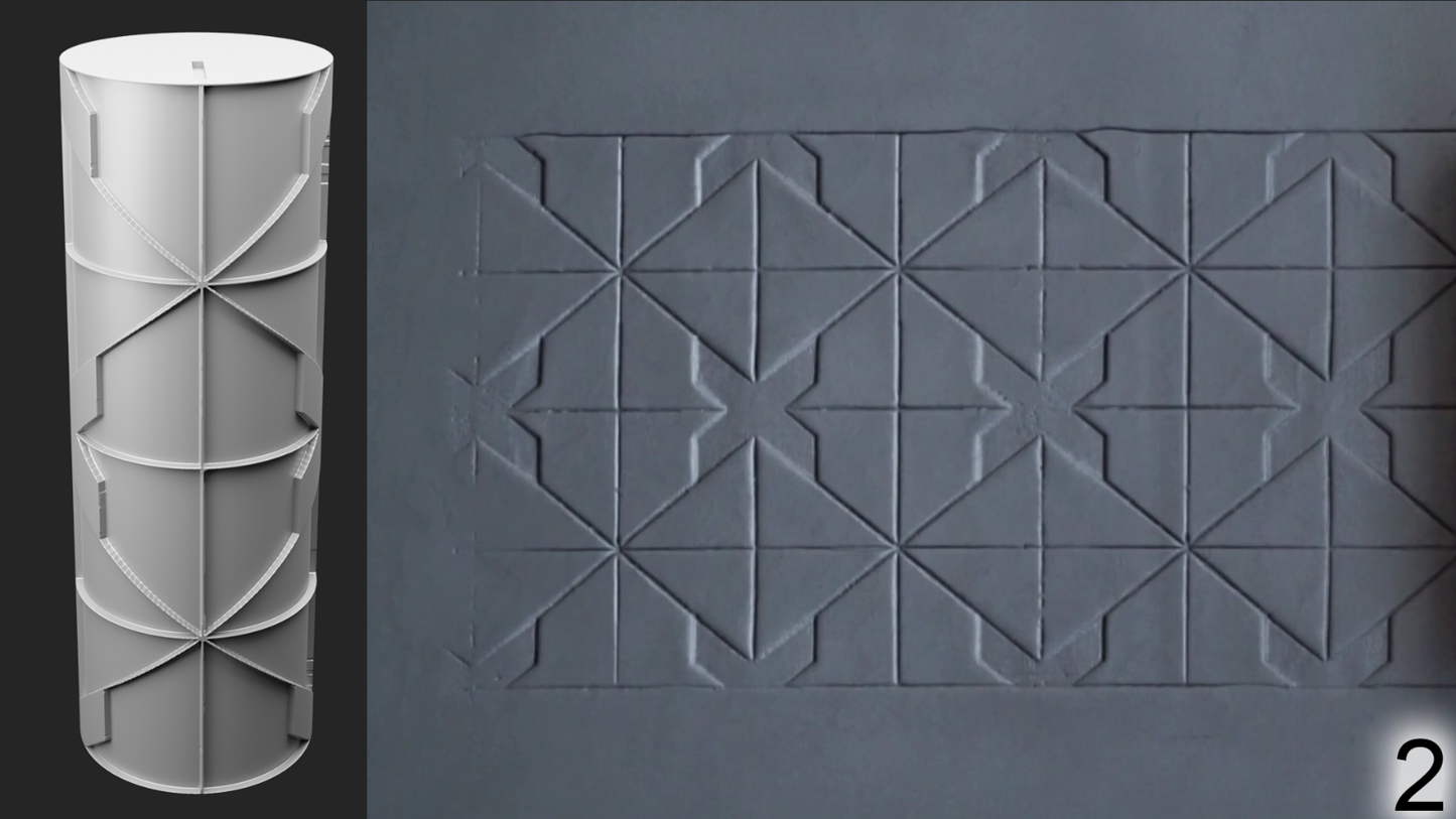Jorrit - Texture Rollers #08 - Clay Roller for Scenery/TTRPG/Pottery Embossing