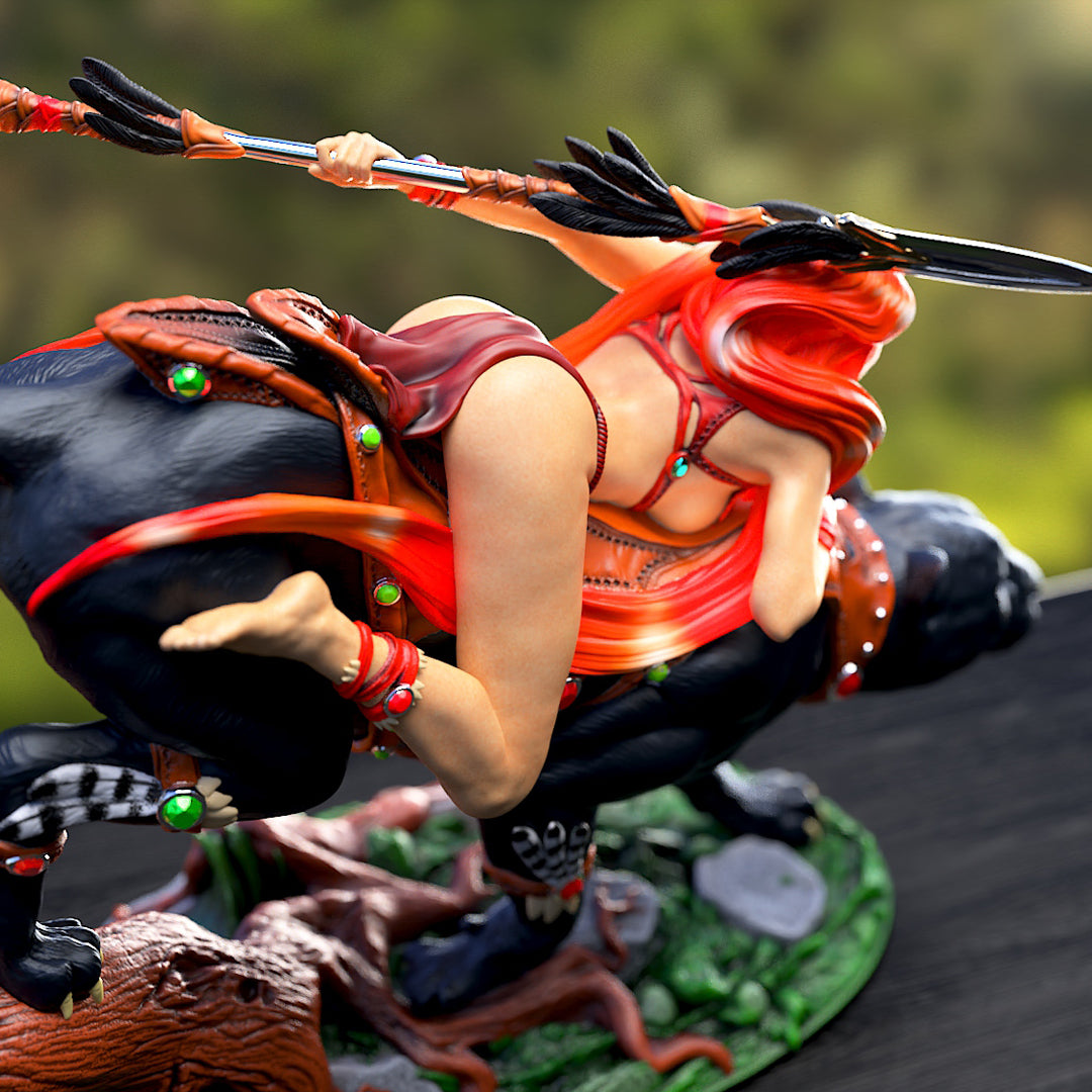 Printomancer - Dahlia: Panther Rider - 1/12 200mm Pin Up/Figure/Model/Diorama