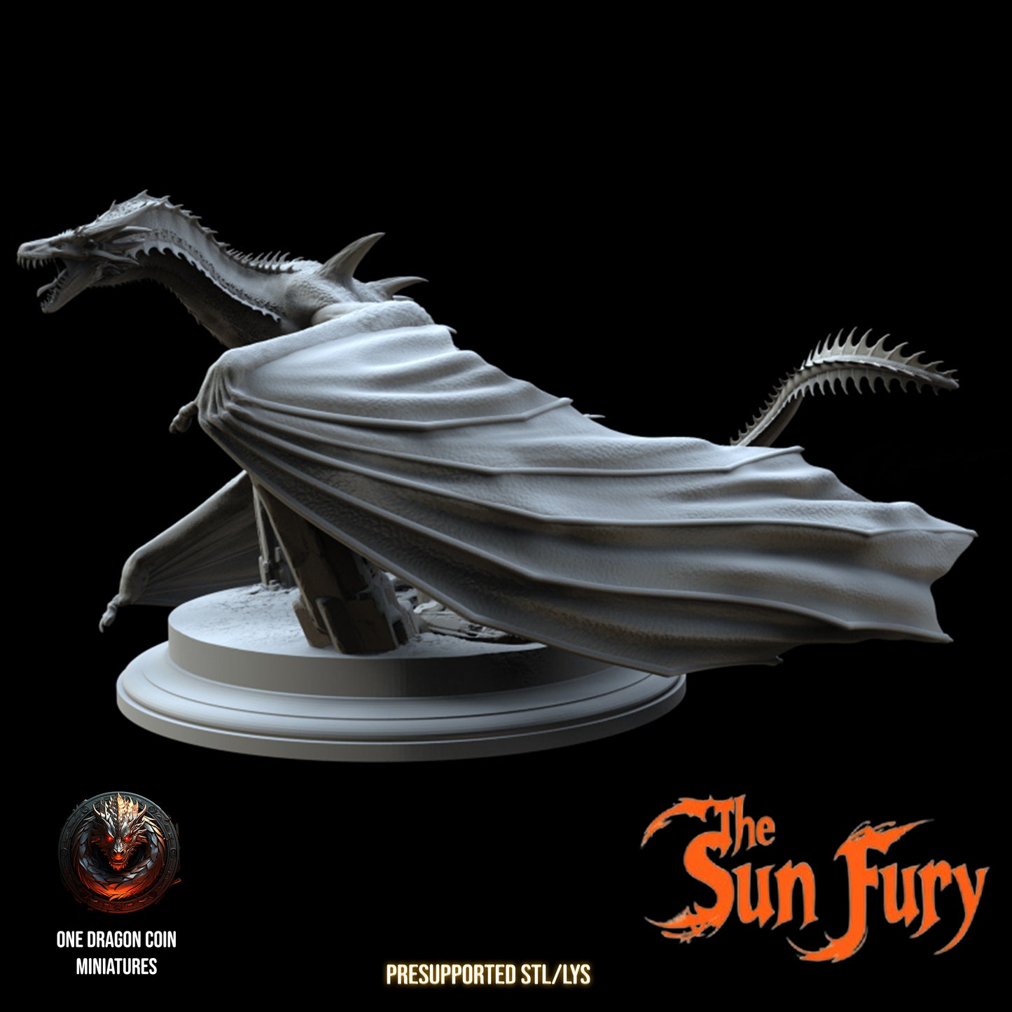 One Dragon Coin - Sun Fury - DnD/TTRPG Figure/Miniature