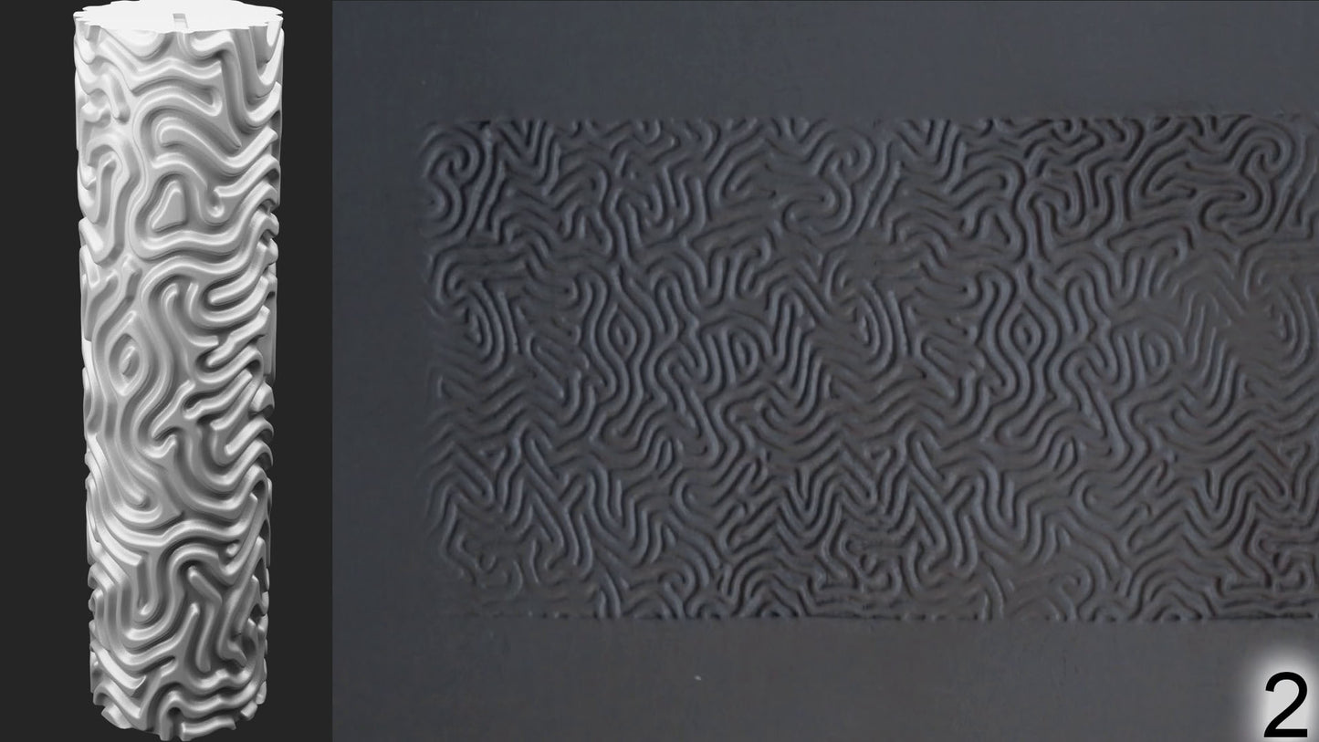Jorrit - Texture Rollers #12 - Clay Roller for Scenery/TTRPG/Pottery Embossing